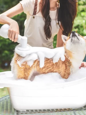 FUR-EVER CLEAN automata habzó szappanadagoló és kisállatfürdető (kutya és cica)