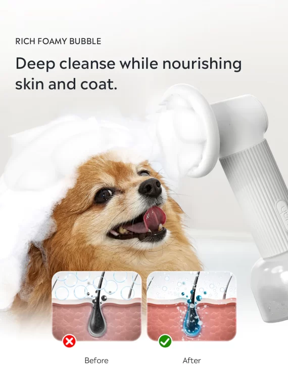 FUR-EVER CLEAN automata habzó szappanadagoló és kisállatfürdető (kutya és cica)